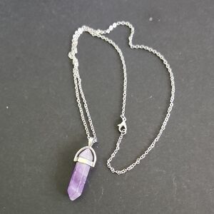 Purple Pendant Necklace